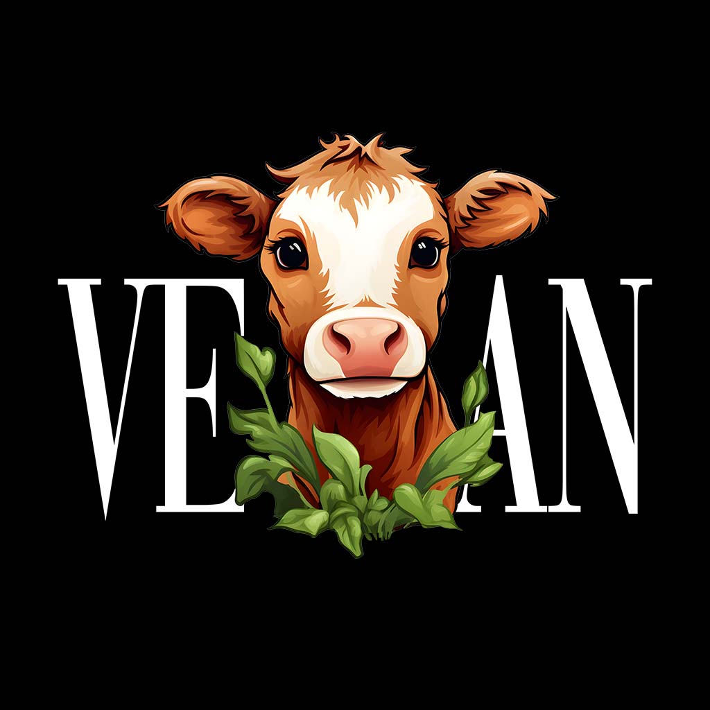 VEGAN KUH | DAMEN PREMIUM V-NECK BIO SHIRT