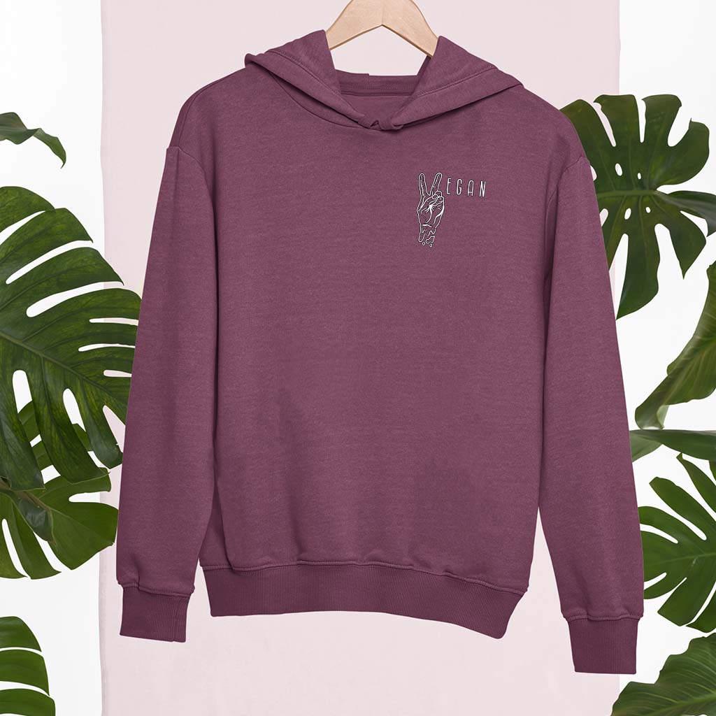 VEGAN PEACE | DAMEN PREMIUM BIO HOODIE