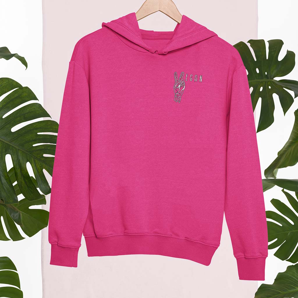 VEGAN PEACE | DAMEN PREMIUM BIO HOODIE