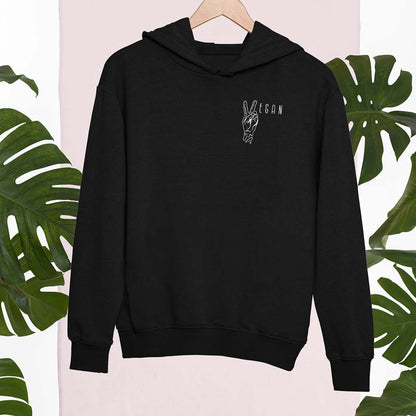 VEGAN PEACE | DAMEN PREMIUM BIO HOODIE