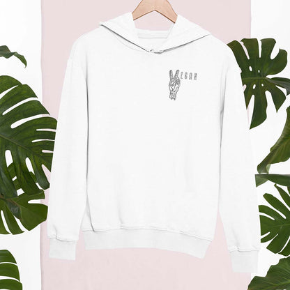 VEGAN PEACE | DAMEN PREMIUM BIO HOODIE