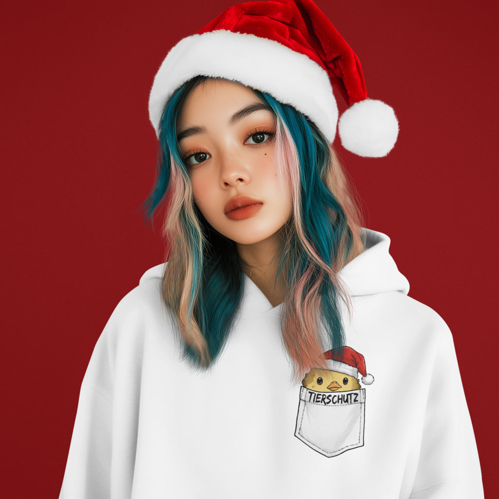 Xmas Tierschutz | Damen Premium Bio Hoodie