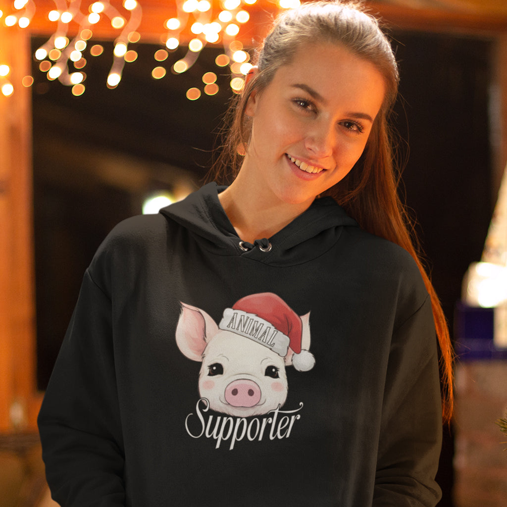 Xmas Animal Supporter | Damen Premium Bio Hoodie