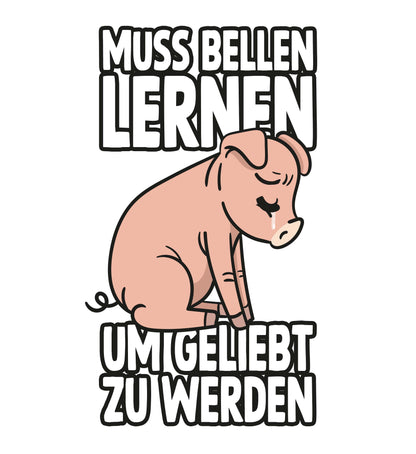 MUSS BELLEN LERNEN | TASSE ZWEIFARBIG