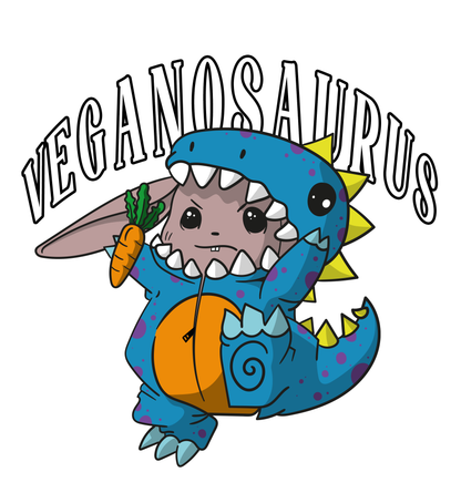 VEGANOSAURUS | EDELSTAHL-TRINKFLASCHE MIT BAMBUSDECKEL